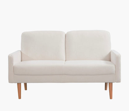 Loveseat Sofa, European Style With Sleek Design, Modern &amp; Vintage Flair, Upholstered 2 Seater Couch