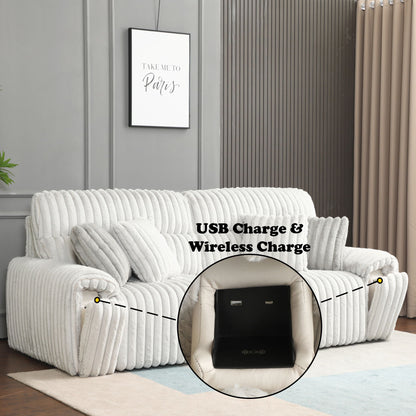 Jaya - Power Motion Sofa With Sleeper &amp; USB Port - Mondo Gray