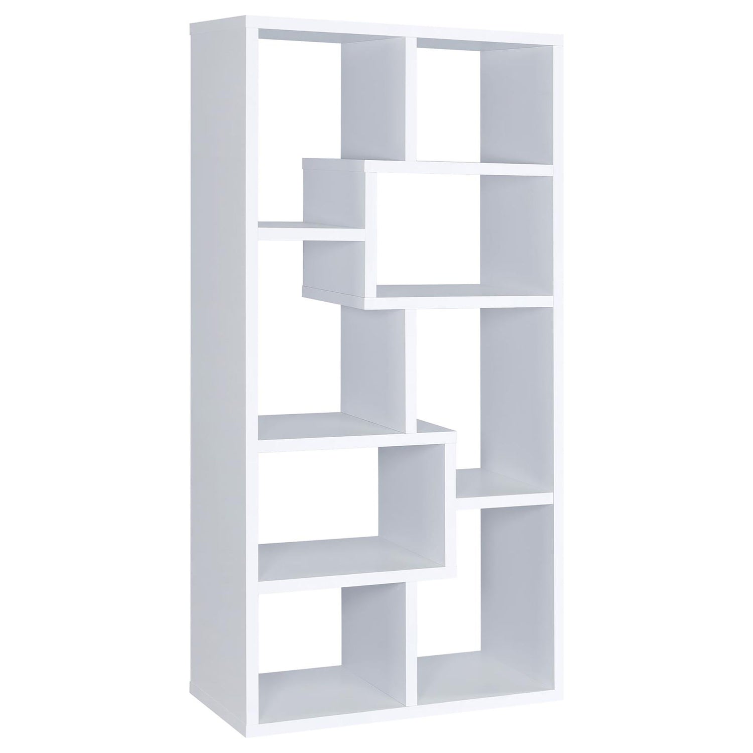 8 Shelf Geometric Bookcase