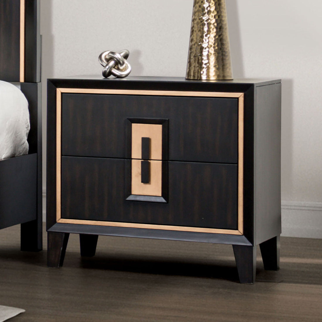 Bedside Nightstand - Espresso