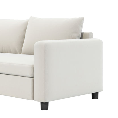 Modern Modular Sectional Oversized Couch Set With Pillows, Minimalist Style Wide Seat Comfy Sofa