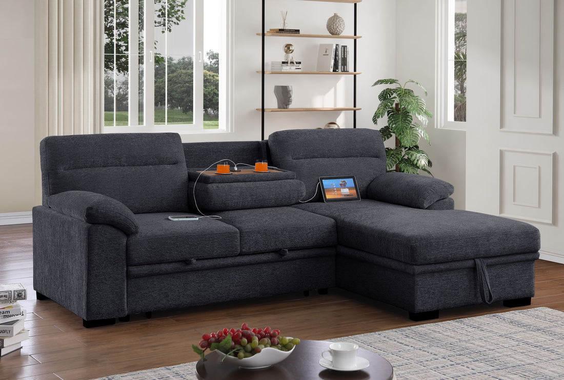 Kipling II - 92.5&quot; Sleeper Sectional Sofa