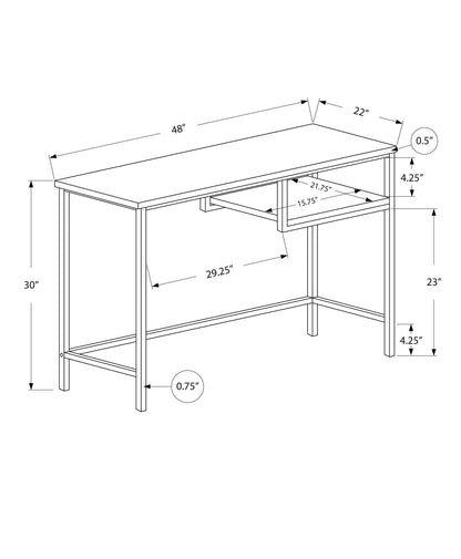 Computer Desk For Home Office, Compact Modern Design, Contemporary &amp; Modern