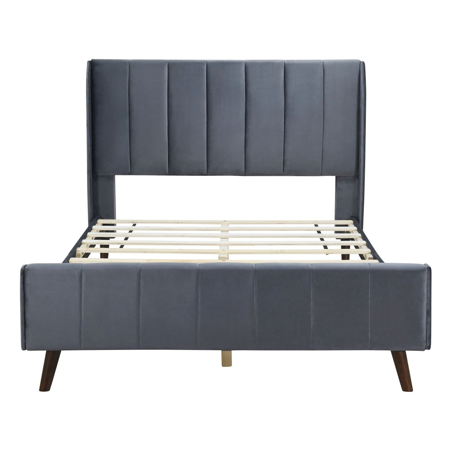 Upholstered Platform Bed Velvet