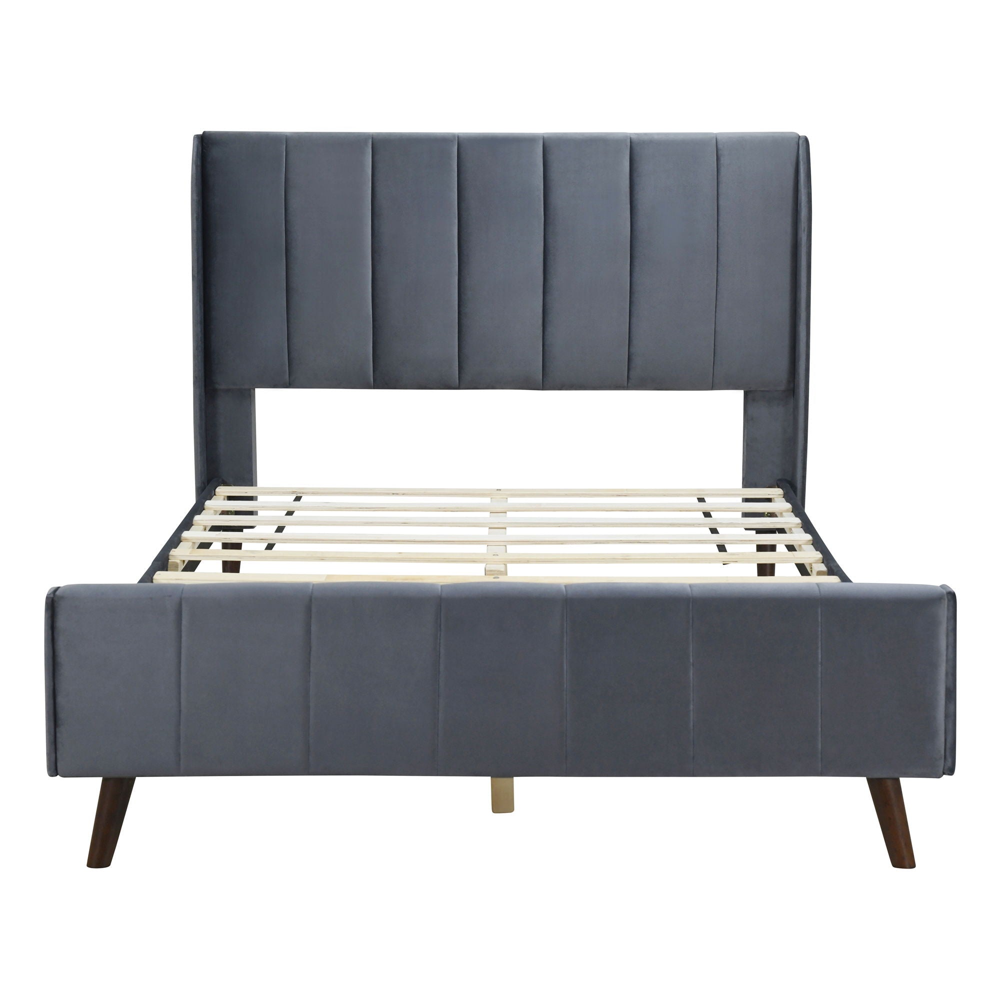 Upholstered Platform Bed Velvet