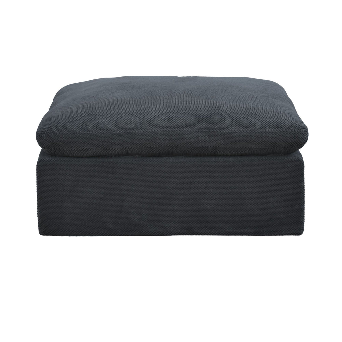 Full Compressed Ottoman - Dark Gray