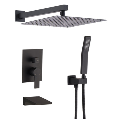 Modern 10&quot; Wall Mounted Rainfall Shower Head System