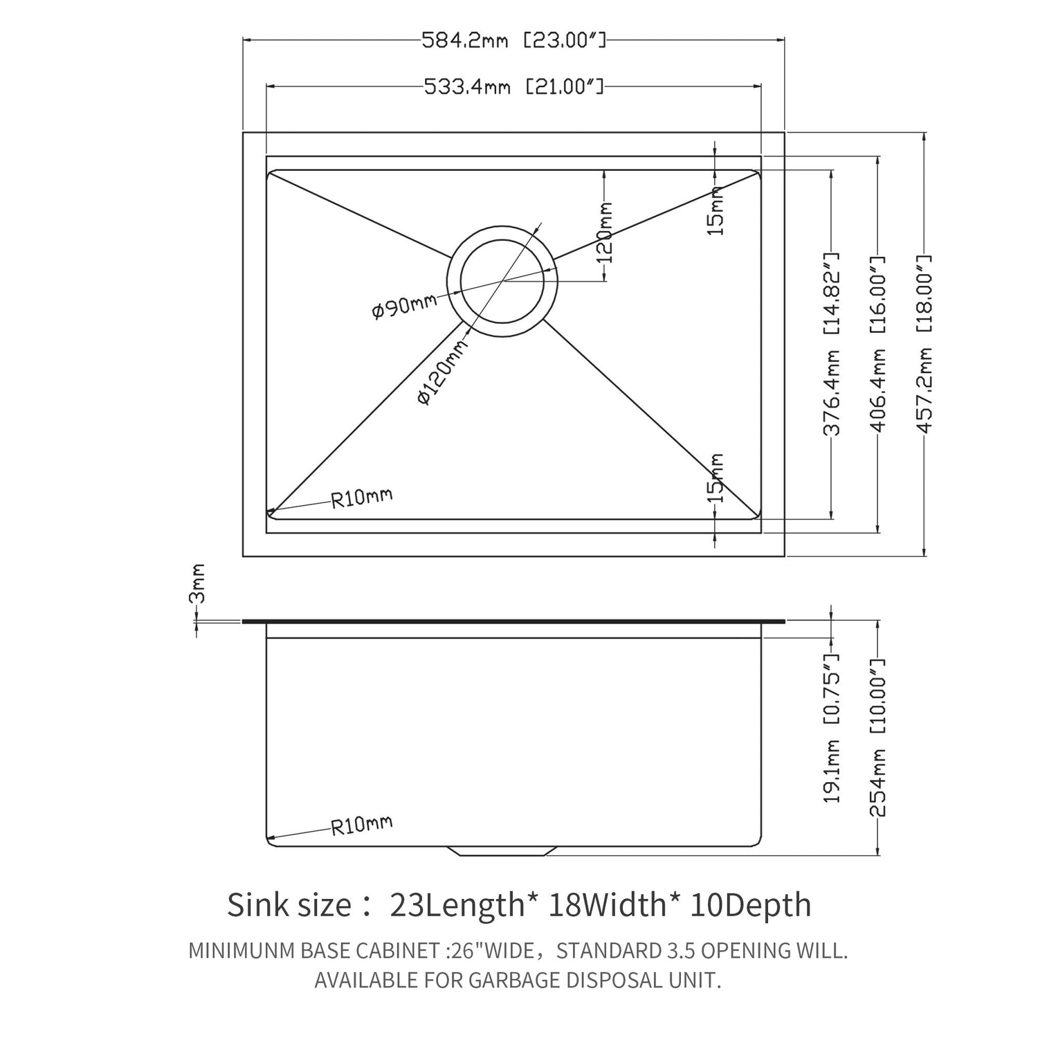 Gunmetal Black Workstation Kitchen Sink 23X18X10&quot; Single Bowl Undermount Stainless Steel 16 Gauge With Cutting Board And Accessories