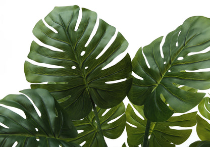 45&quot; Tall, Artificial Plant, Monstera Tree, Indoor, Faux, Fake, Floor, Greenery, Potted, Real Touch, Decorative - Green / Black