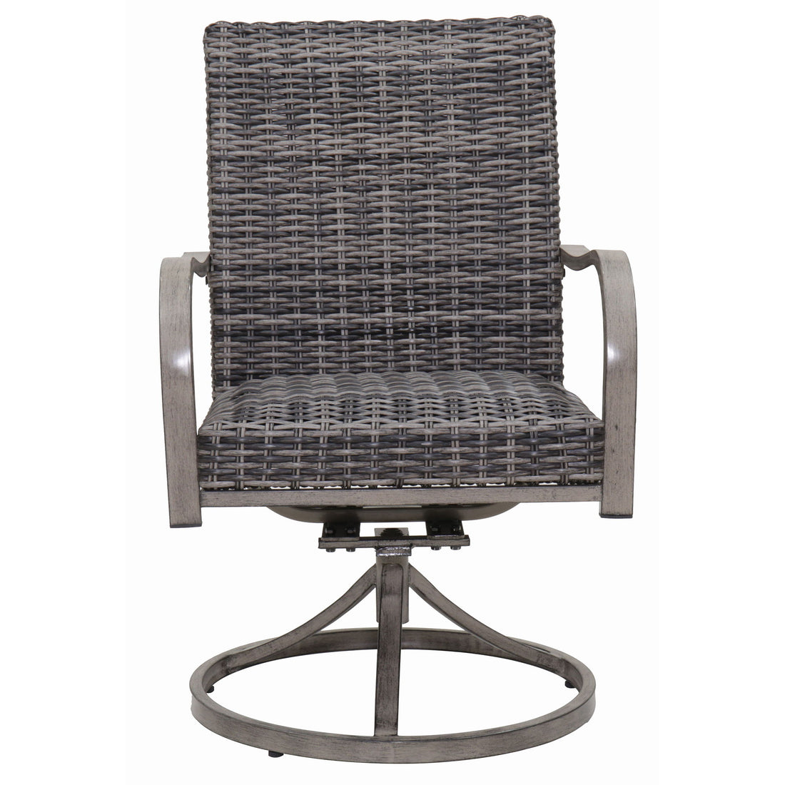 Outdoor Swivel Dining Chair (Set of 2) - Gray
