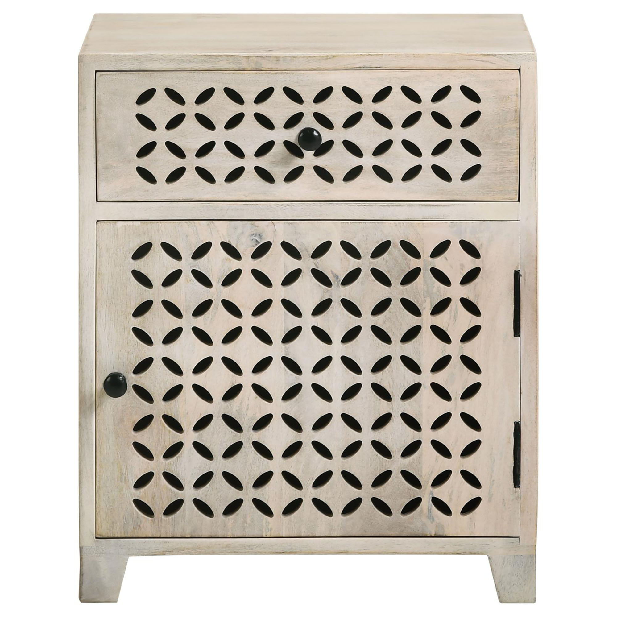 1 Door Accent Cabinet With Drawer - Beige