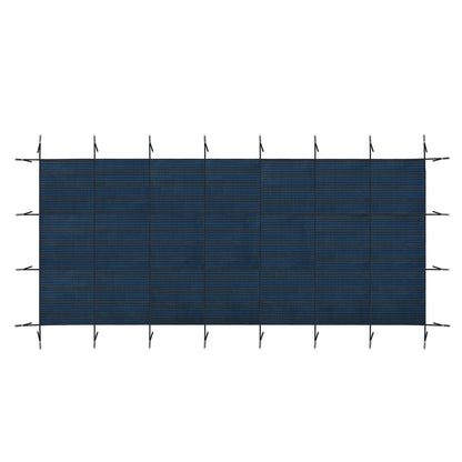 Swimming Pool Safety Cover For Rectangular Underground Pools - Blue
