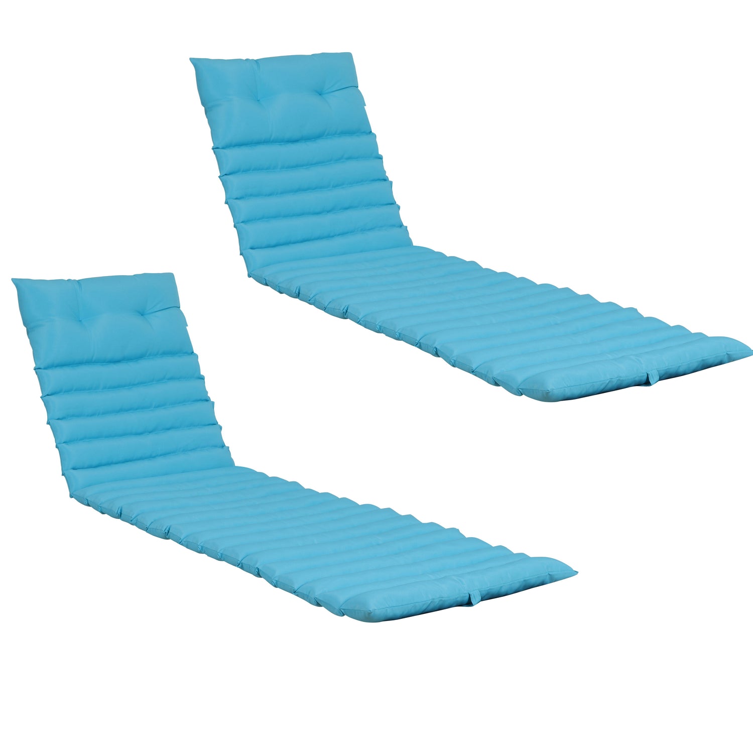 72.83&quot; Outdoor Lounge Chairs (Set of 2), Cushion Replacement Patio Funiture Seat Cushion Chaise Lounge Cushion