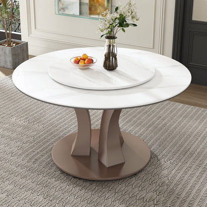 Table With Rotating Tray Scratch &amp; Heat For Kitchen &amp; Restaurant(Table Only - White