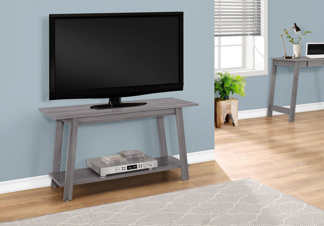 TV Stand, Console, Media Entertainment Center, Storage Shelves, Contemporary &amp; Modern