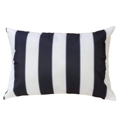 Horizon - Stripe Pillow Outdoor &amp; Indoor - Black