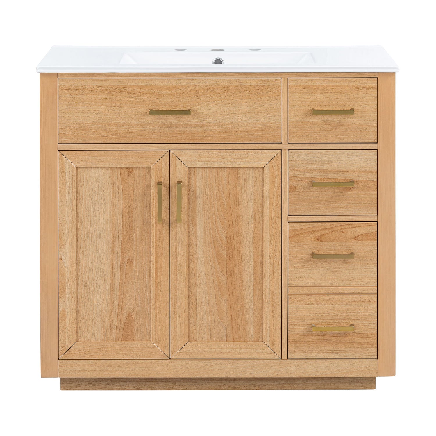 Bathroom Vanity &amp; Sink, Soft Close Doors &amp; Drawers - Wood