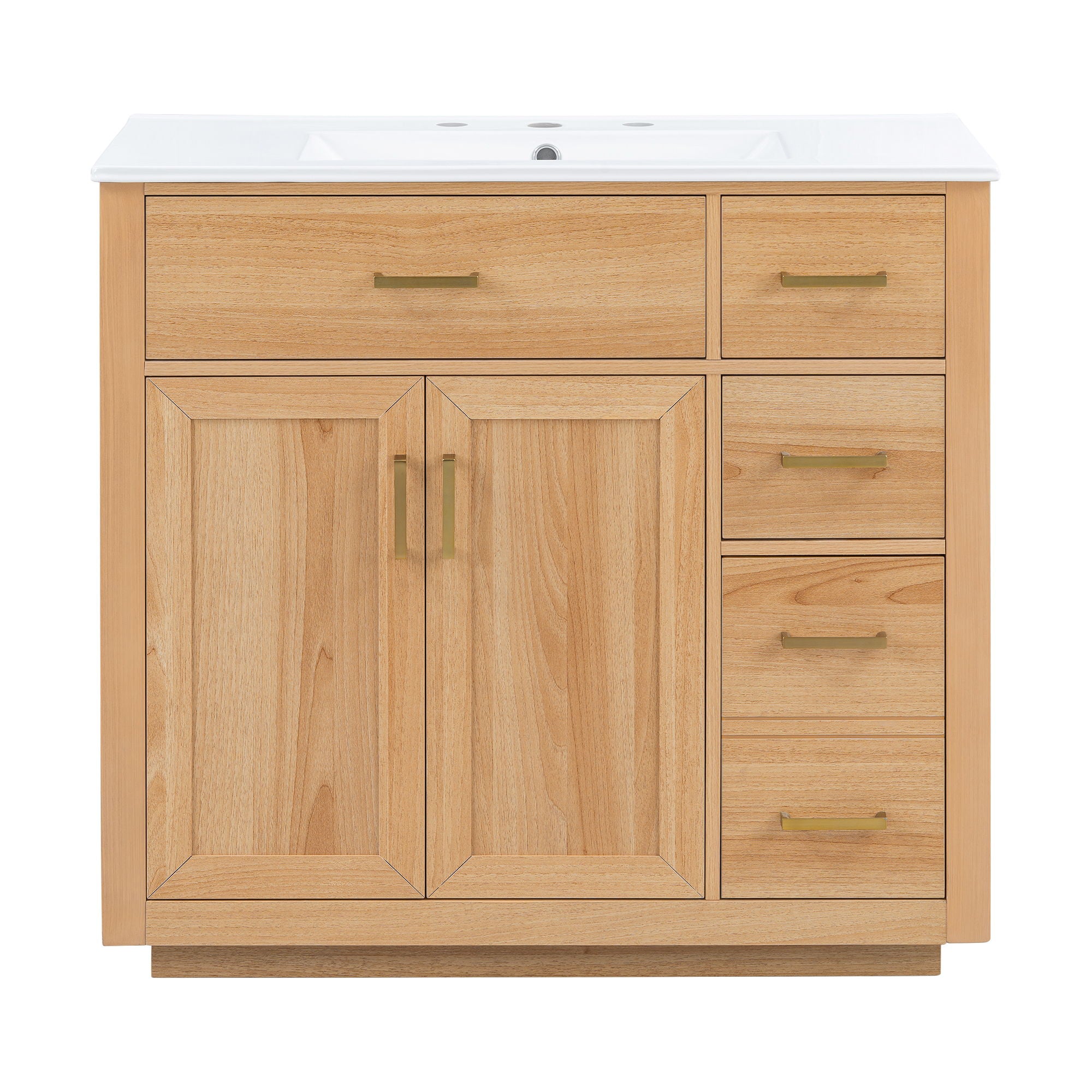 Bathroom Vanity &amp; Sink, Soft Close Doors &amp; Drawers - Wood