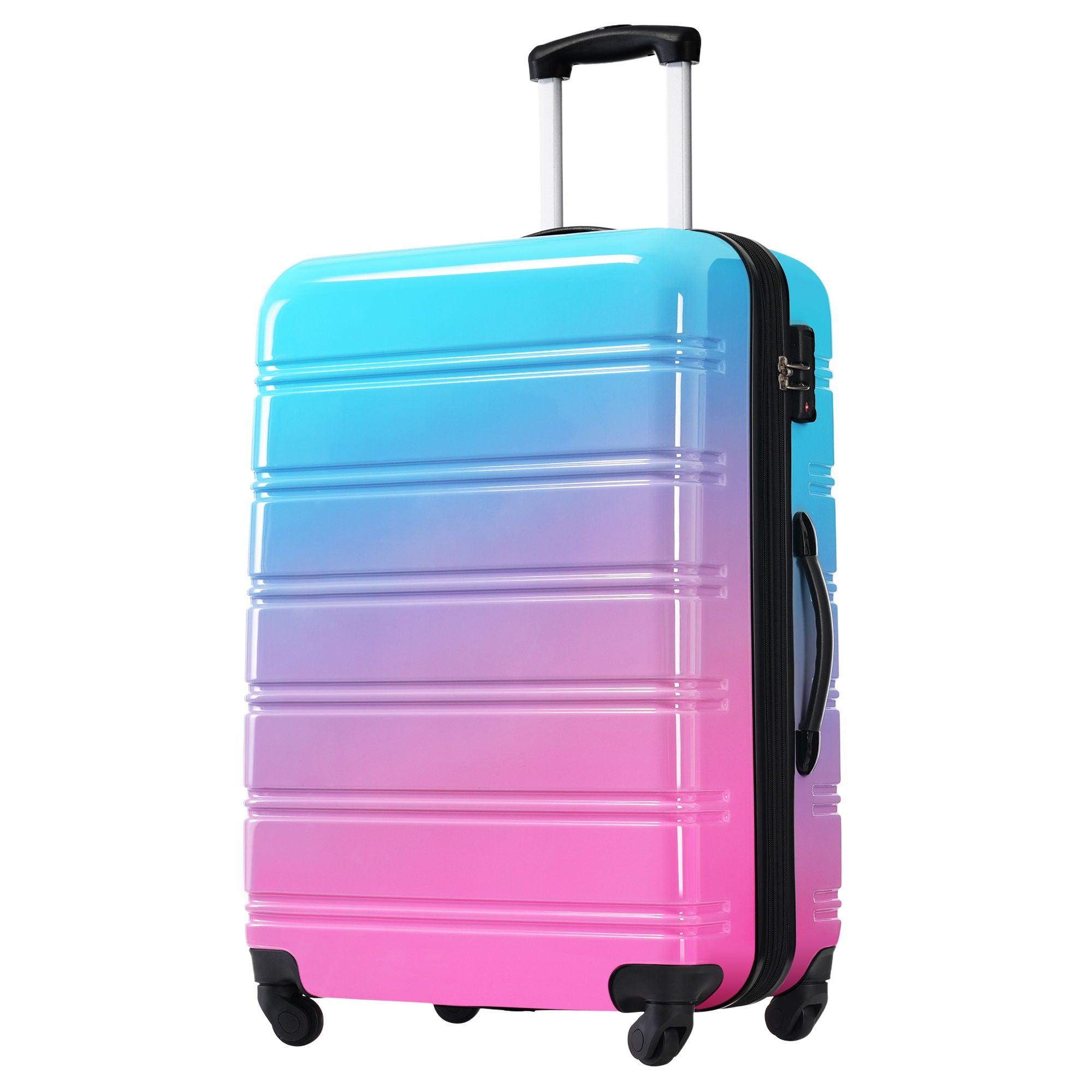 Hardshell Luggage Sets 3 Piece Gradient Color Expandable Suitcase With Spinner Wheels And Tsa Lock Lightweight 20&quot; 24&quot; 28&quot; Available