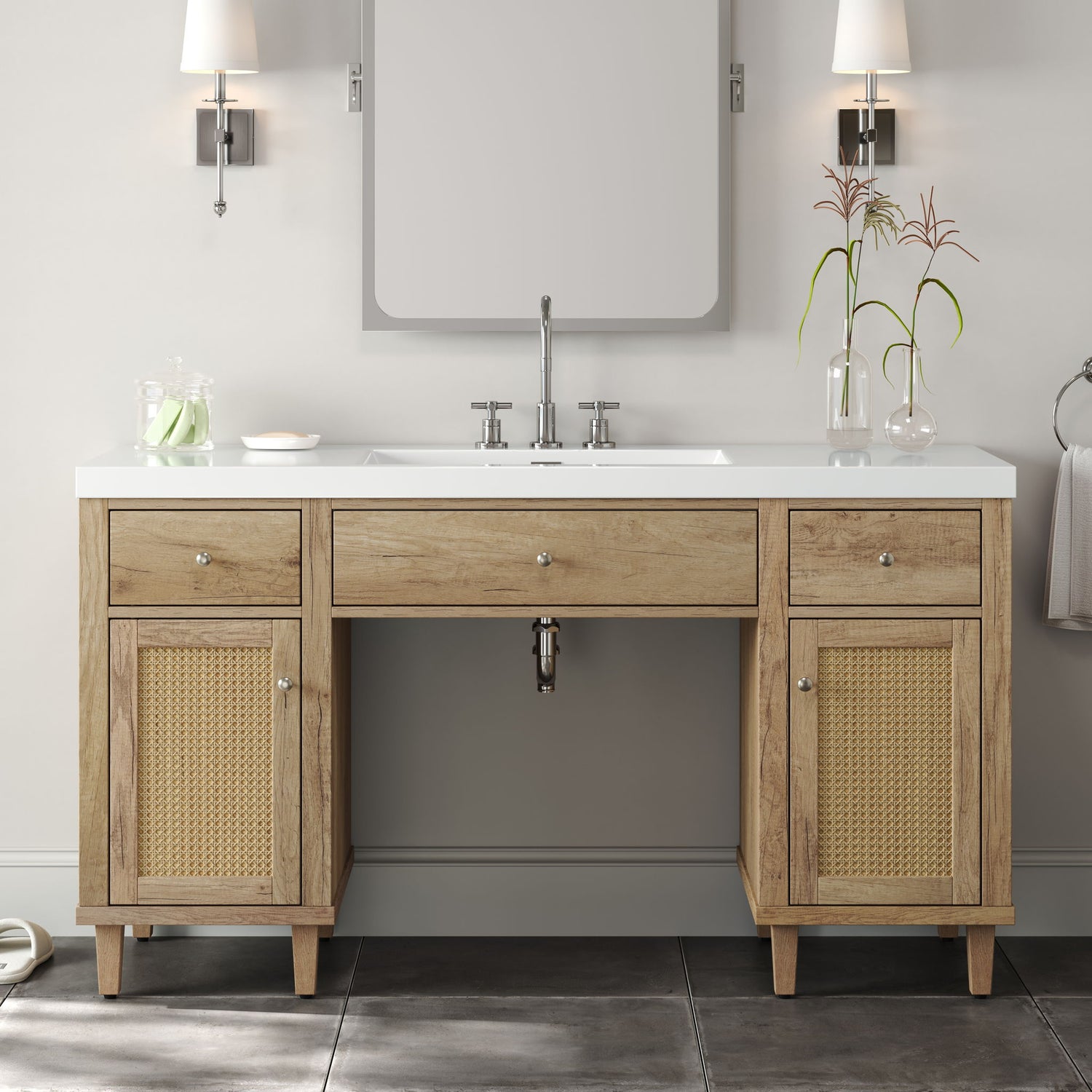 Bathroom Vanity With Sink, Spacious Storage Cabinet