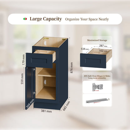 Shaker Base Cabinet &amp; Soft-Close Door And Drawer