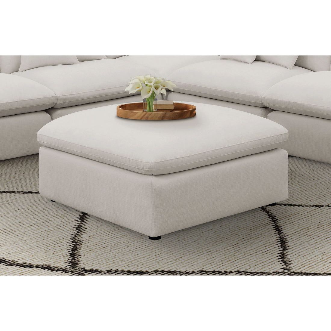 Hobson - Square Upholstered Comfort - Ivory