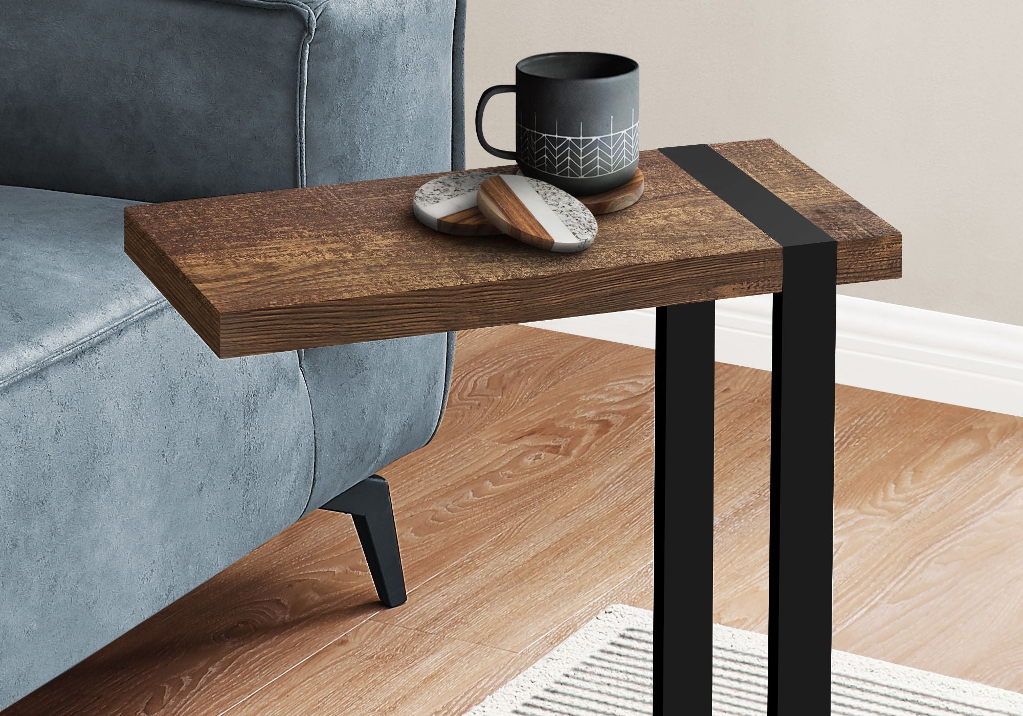 Accent Table, C - Shaped, Contemporary &amp; Modern Stylish Design