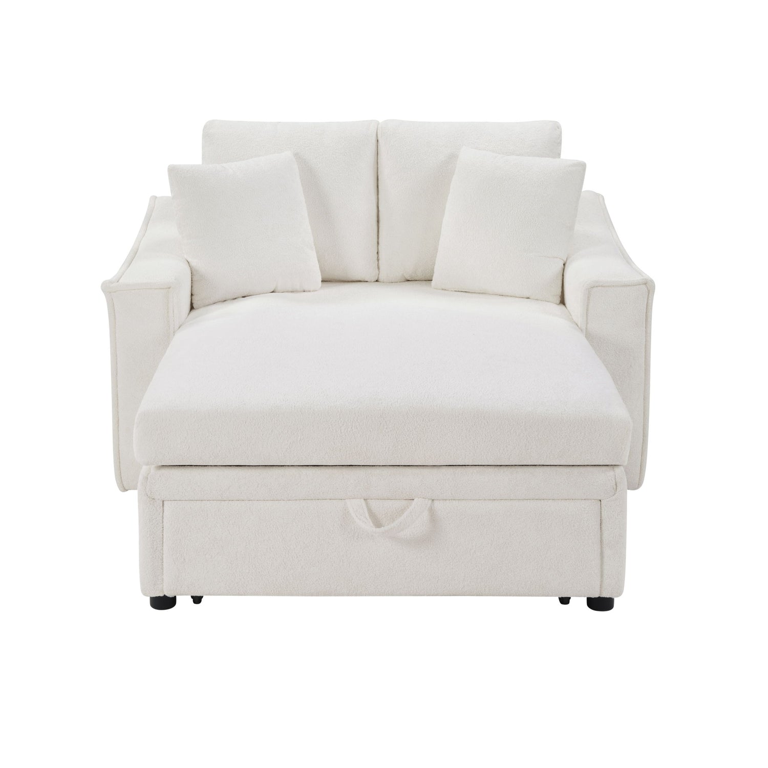 Modern Chaise Sofa With Hidden Storage For Living Room
