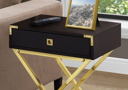 Accent Side Table, Storage Drawer, Stylish Design Contemporary &amp; Modern