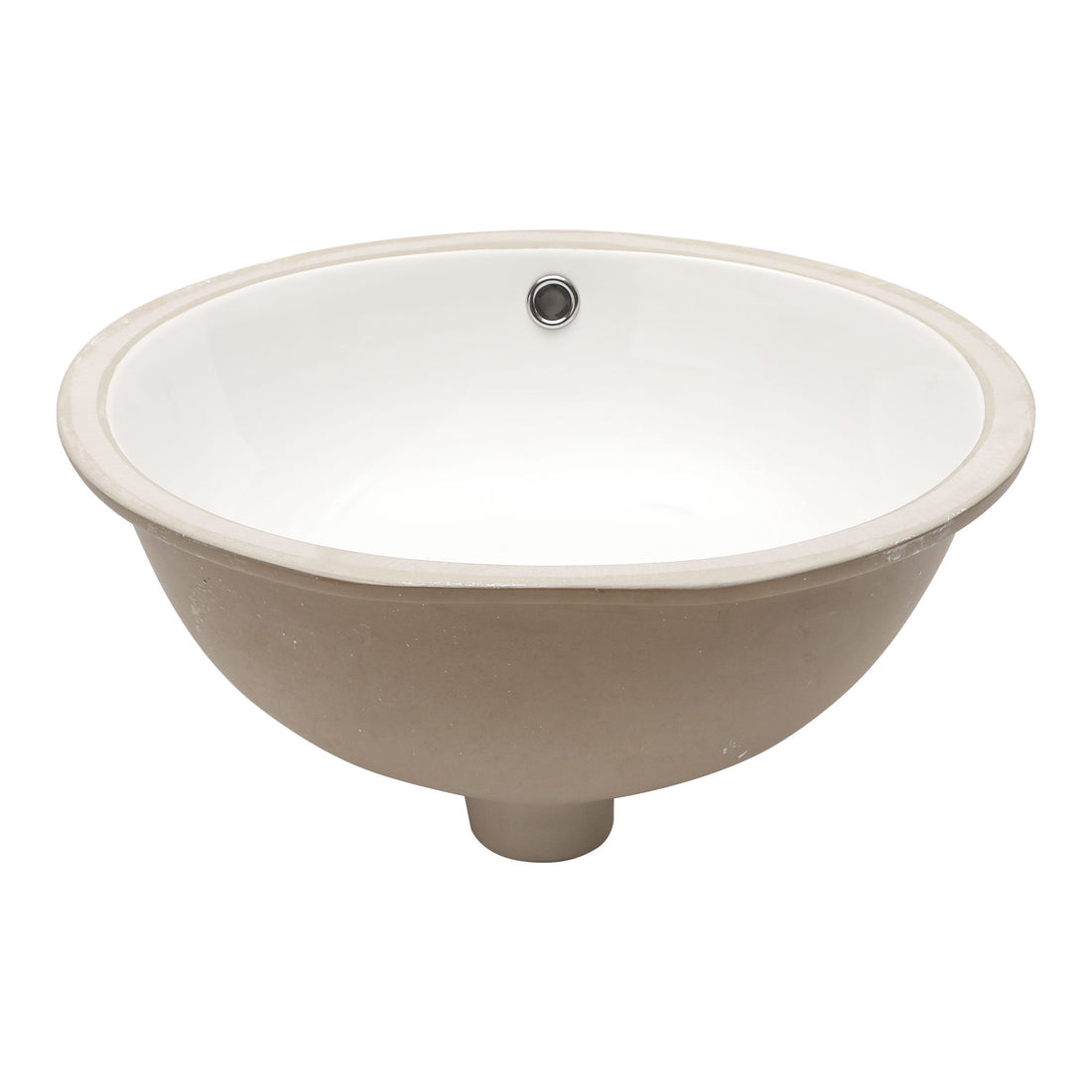 Elegant Ceramic Oval Undermount Bathroom Sink With Overflow