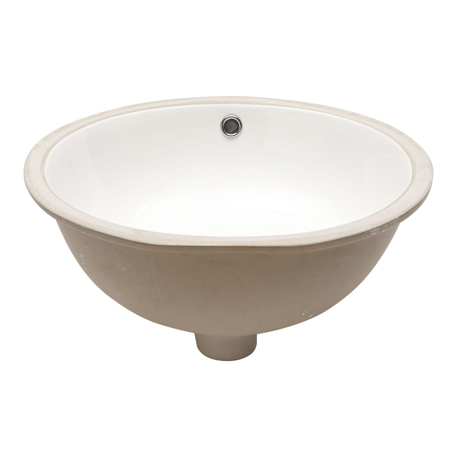 Elegant Ceramic Oval Undermount Bathroom Sink With Overflow