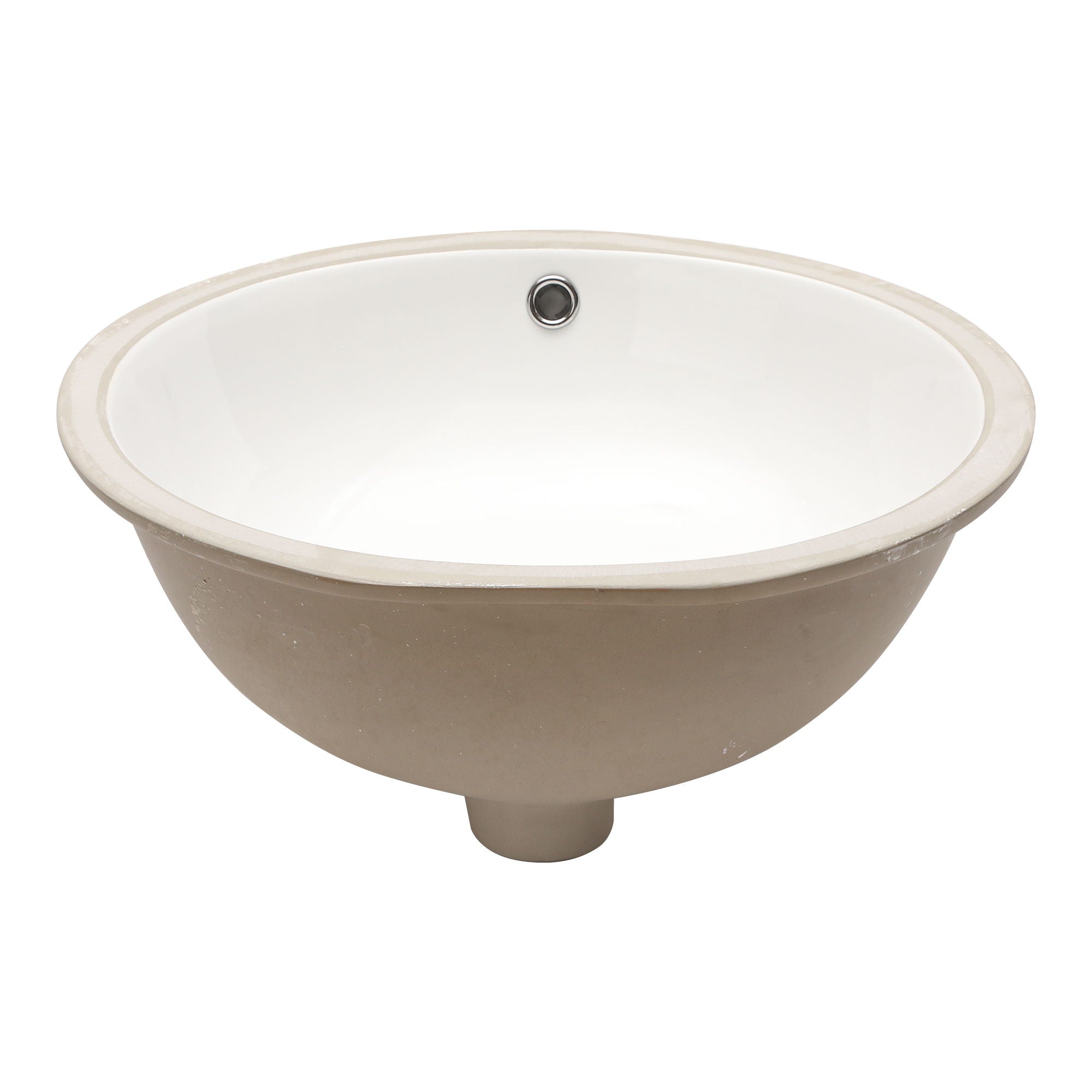 Elegant Ceramic Oval Undermount Bathroom Sink With Overflow