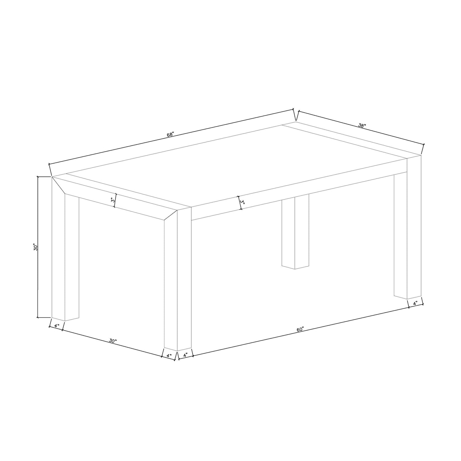 Dahiris - Dining Table - Black