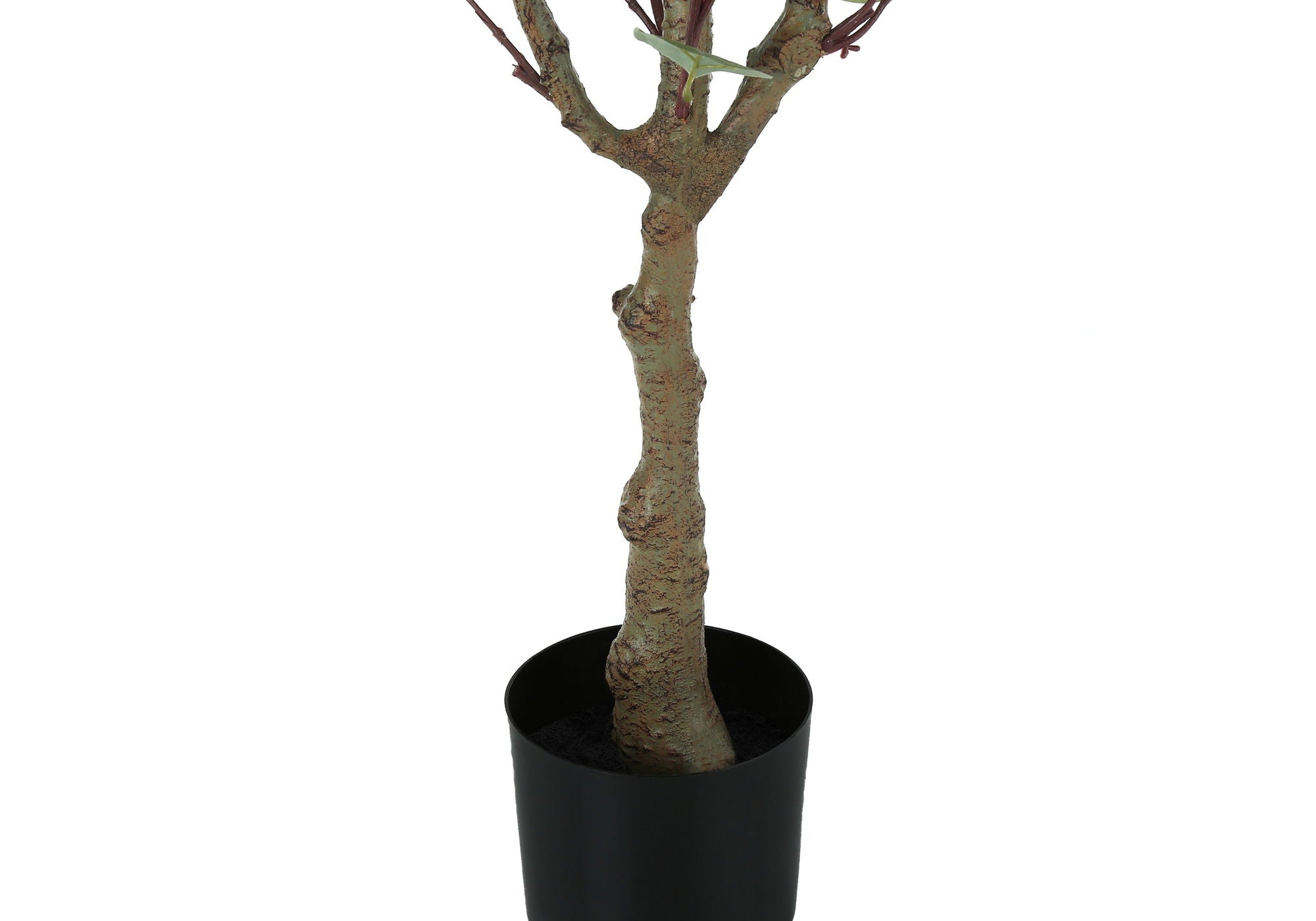 46&quot; Tall, Artificial Plant, Eucalyptus Tree, Indoor, Faux, Fake, Floor, Greenery, Potted, Decorative - Green / Black