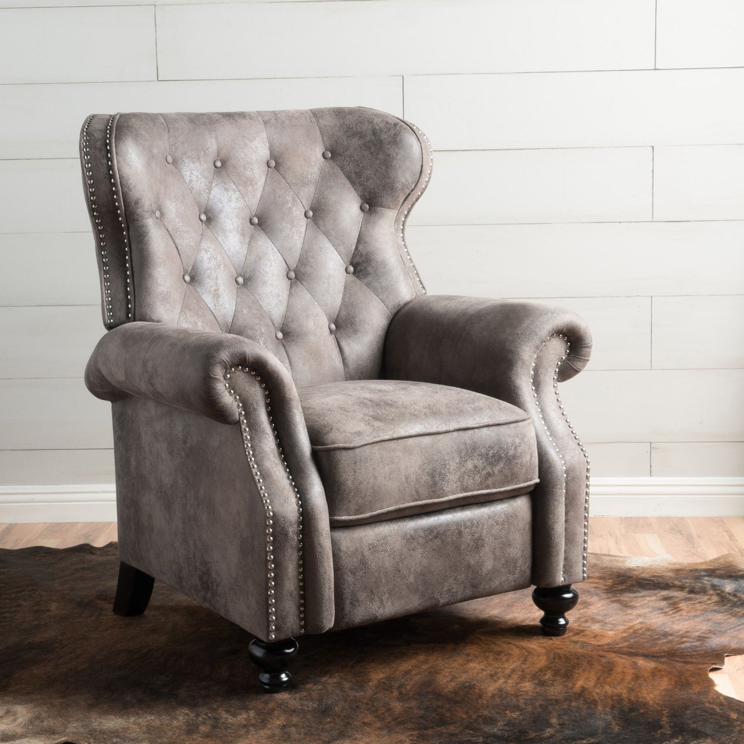 Modern Manual Push Back Recliner Chair