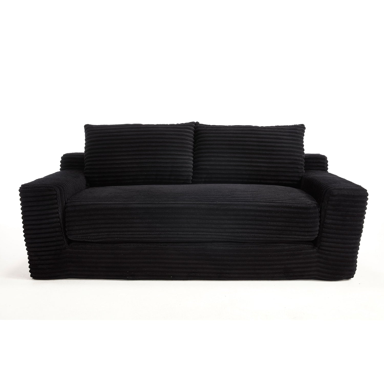 Convertible Loveseat Sofa Bed With Memory Foam &amp; Steel Frame