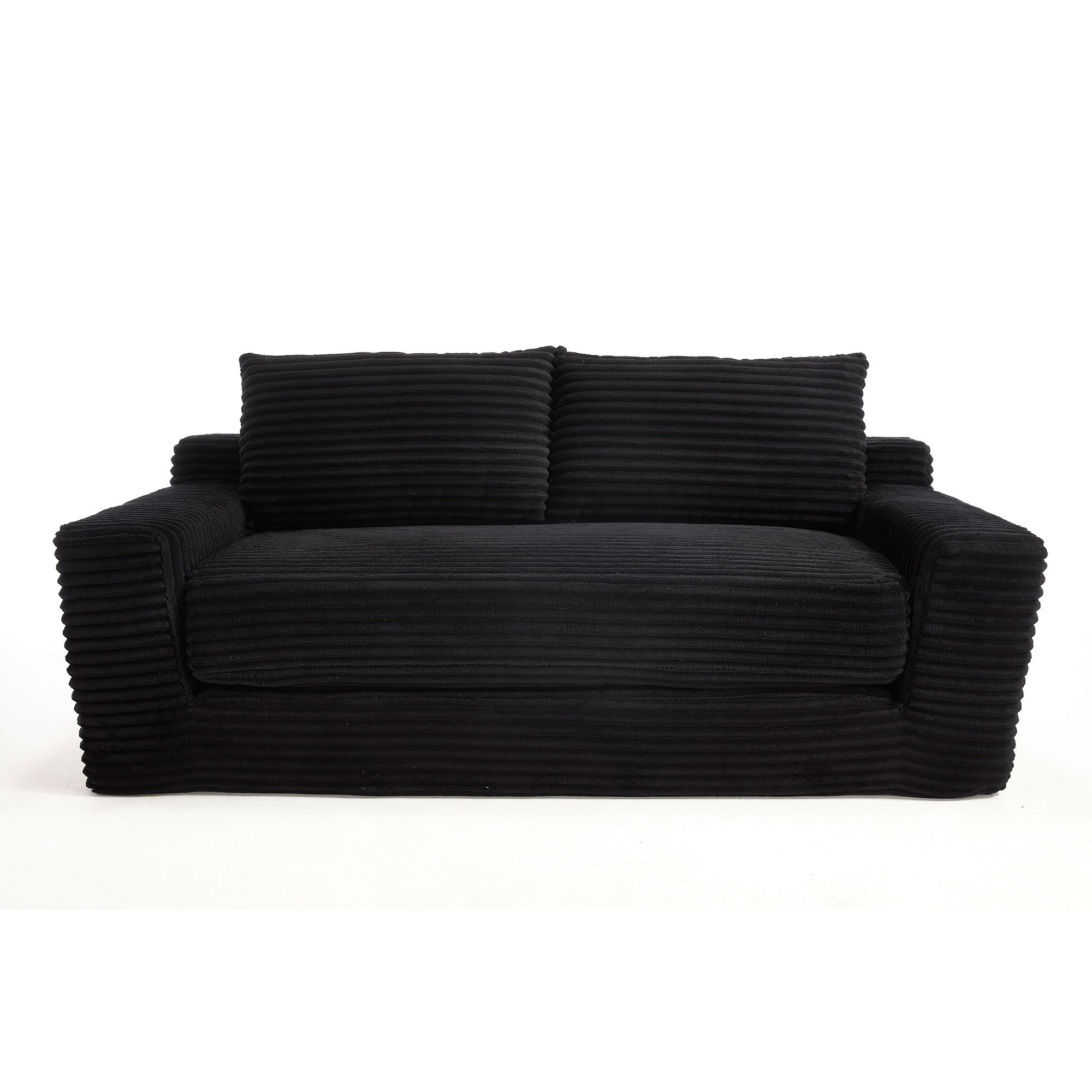 Convertible Loveseat Sofa Bed With Memory Foam &amp; Steel Frame