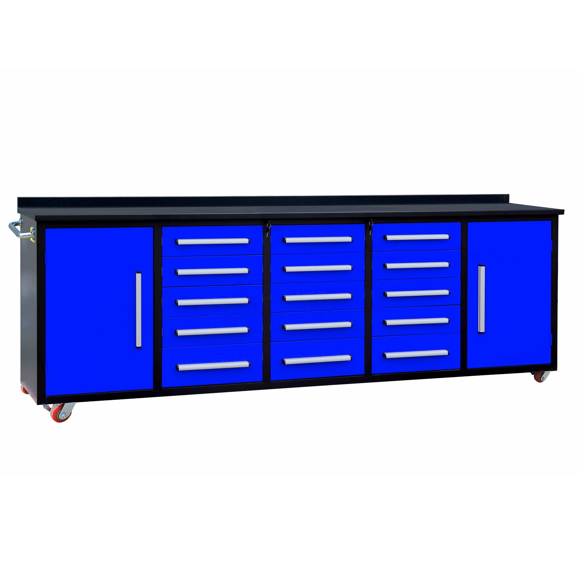 Storage Cabinet With Work Bench (15 Drawers &amp; 2 Cabinets)