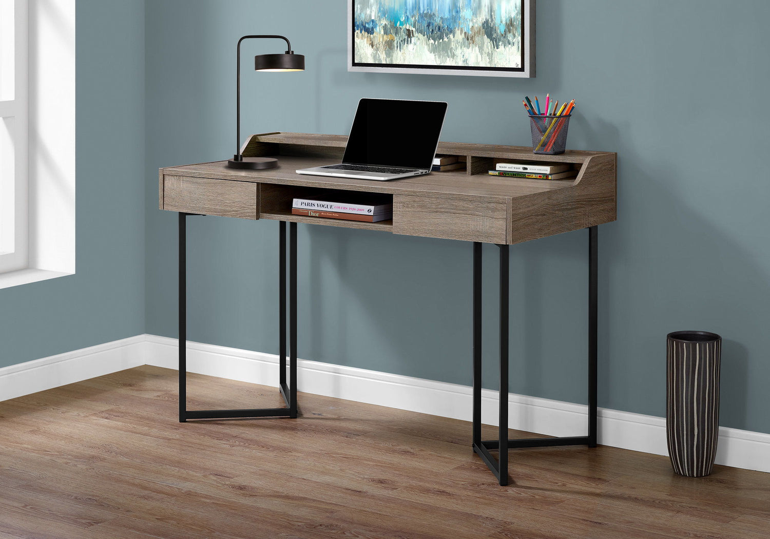Computer Desk For Home Office, Ample Storage, Contemporary &amp; Modern