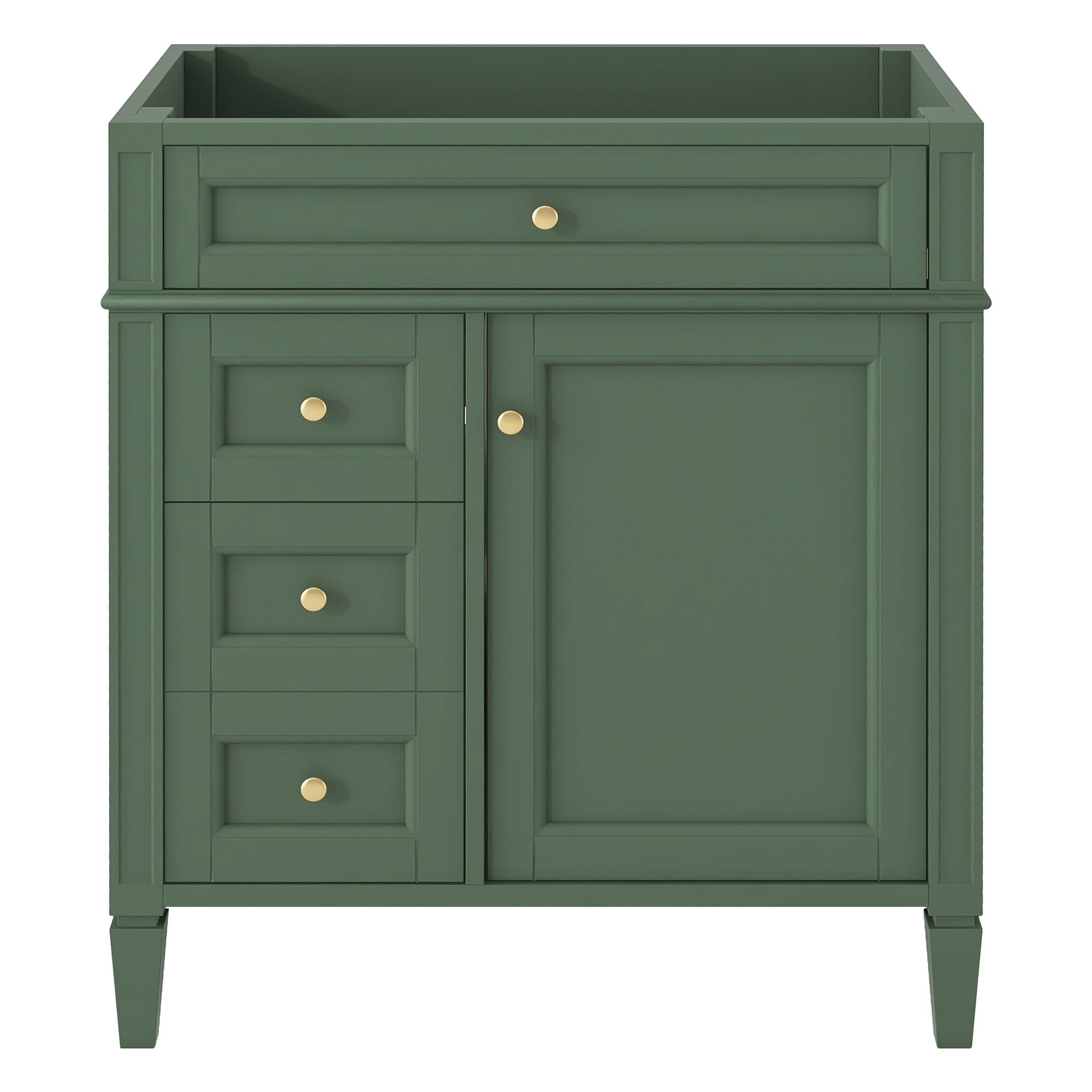 Bathroom Vanity With 2 Drawers And Tip-Out Drawer, Storage Cabinet