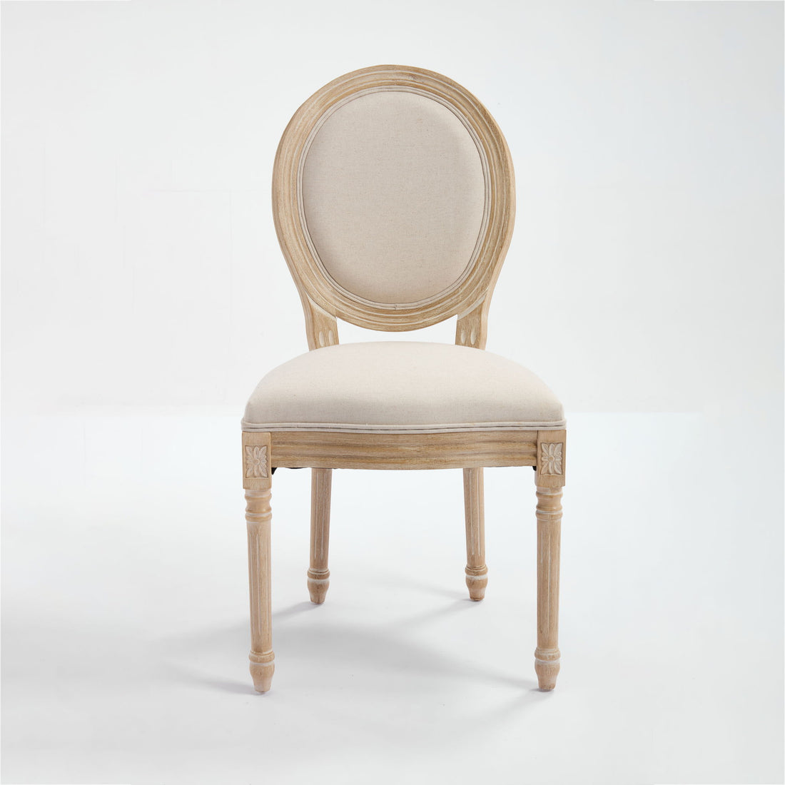 Upholstered With Round Back Dining Chairs (Set of 2)