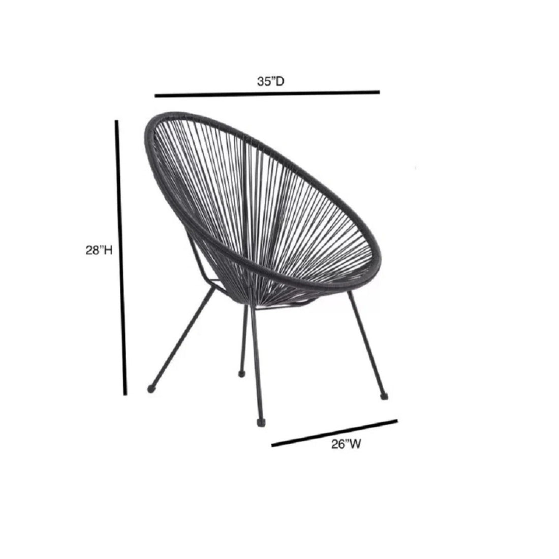 Acapulco - Chair - Blue Gray