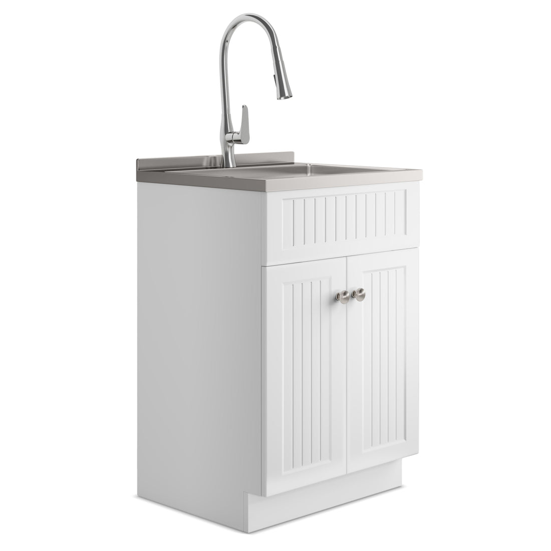 Beckham - Laundry Cabinet &amp; Faucet And Stainless Steel Sink