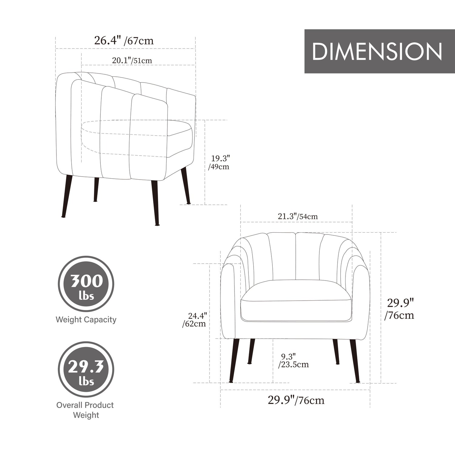 3 Piece Living Room Furniture Set Sofa &amp; Armchairs