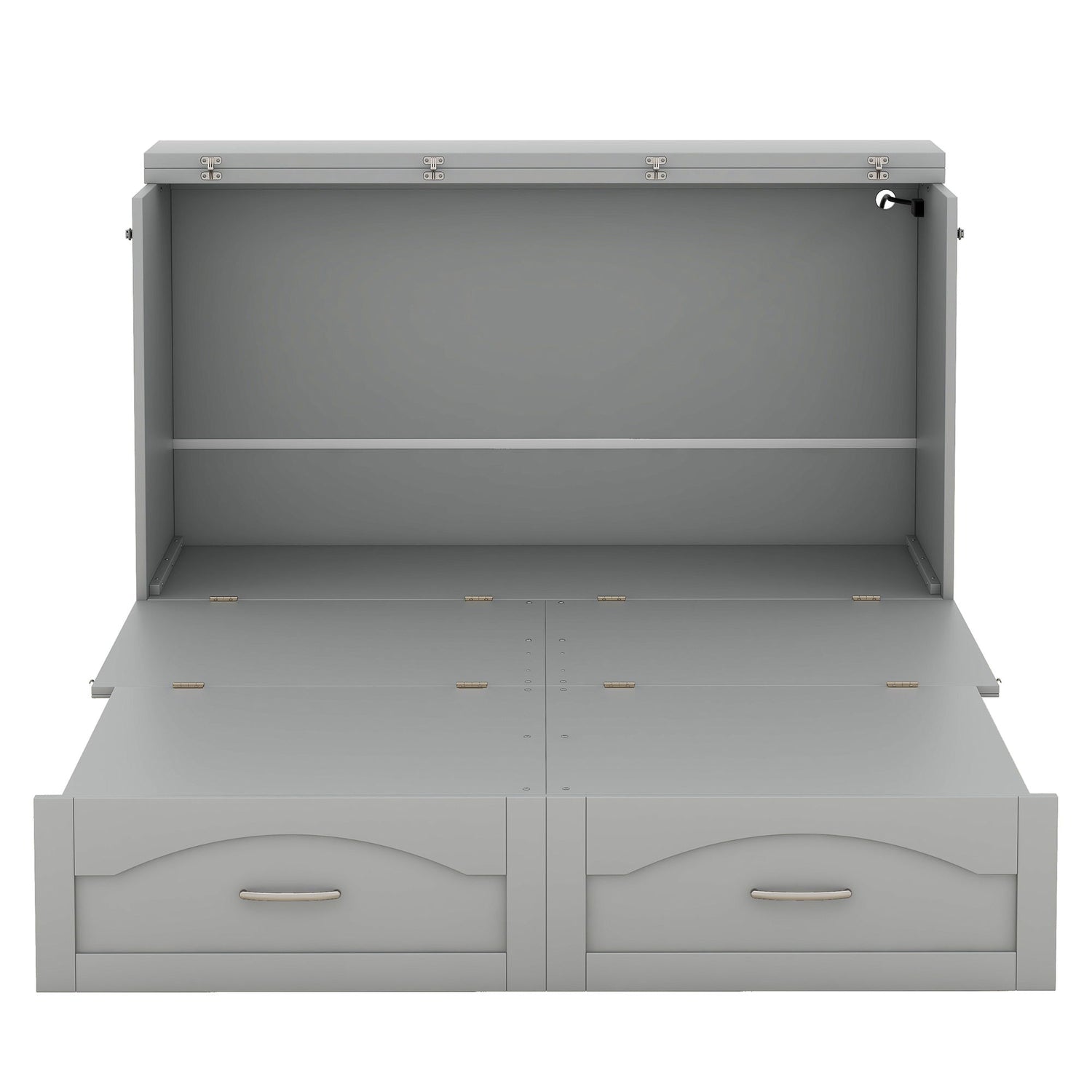 Murphy Wall Bed With Drawer And A Set Of Sockets &amp; USB Ports, Pulley Structure Design