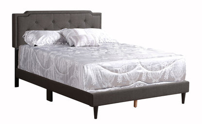 Deb - Queen Bed Button Tufted - Black