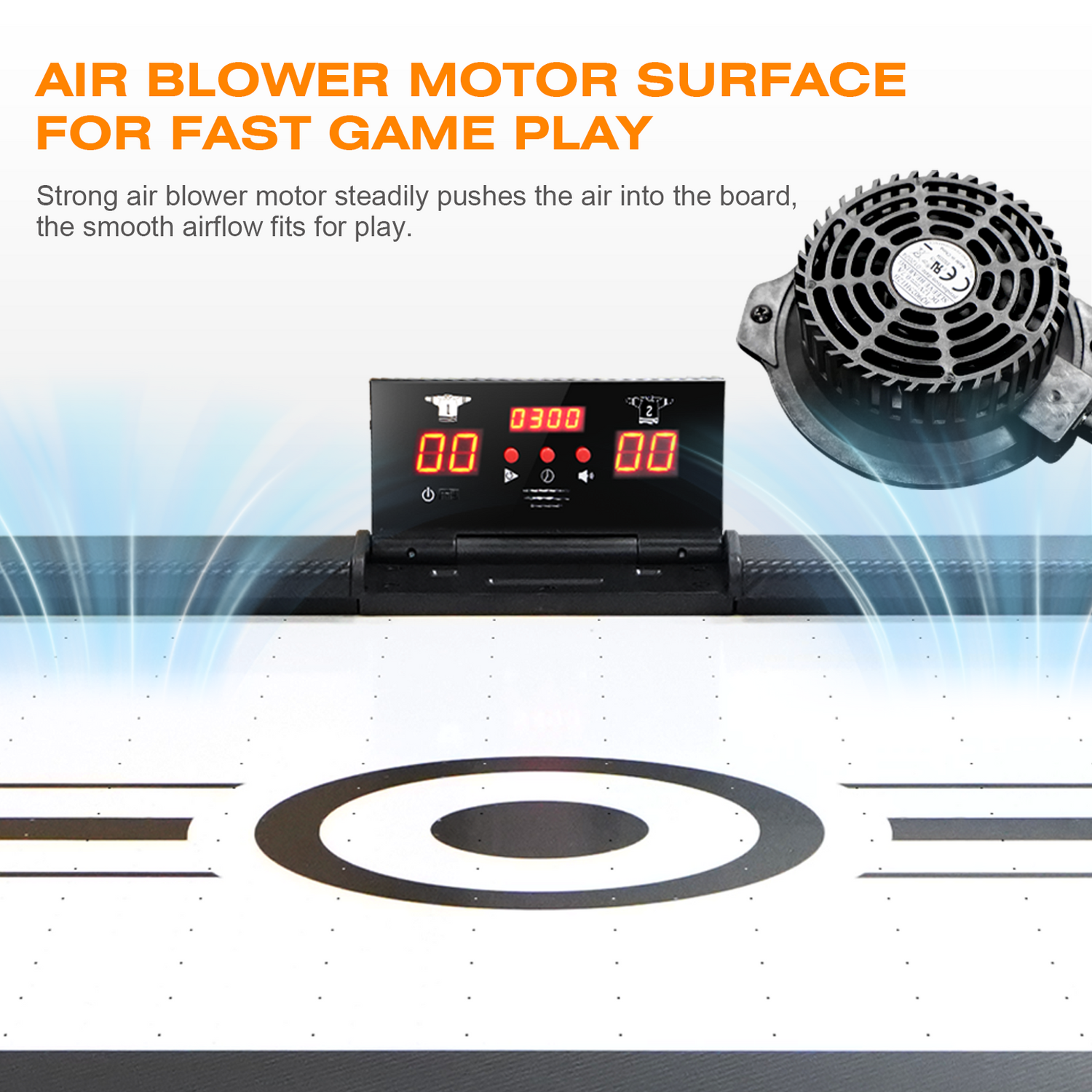 Air Hockey Table, 72&quot; Indoor Hockey Table for Kids and Adults, LED Sports Hockey Game with 2 Pucks, 2 Pushers, and Electronic Score System, Arcade Gaming Set for Game Room Family Home
