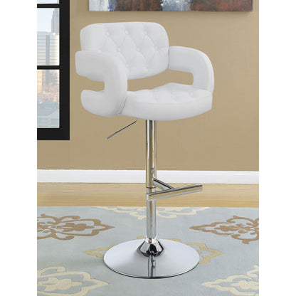 Adjustable Bar Stool With Upholstery