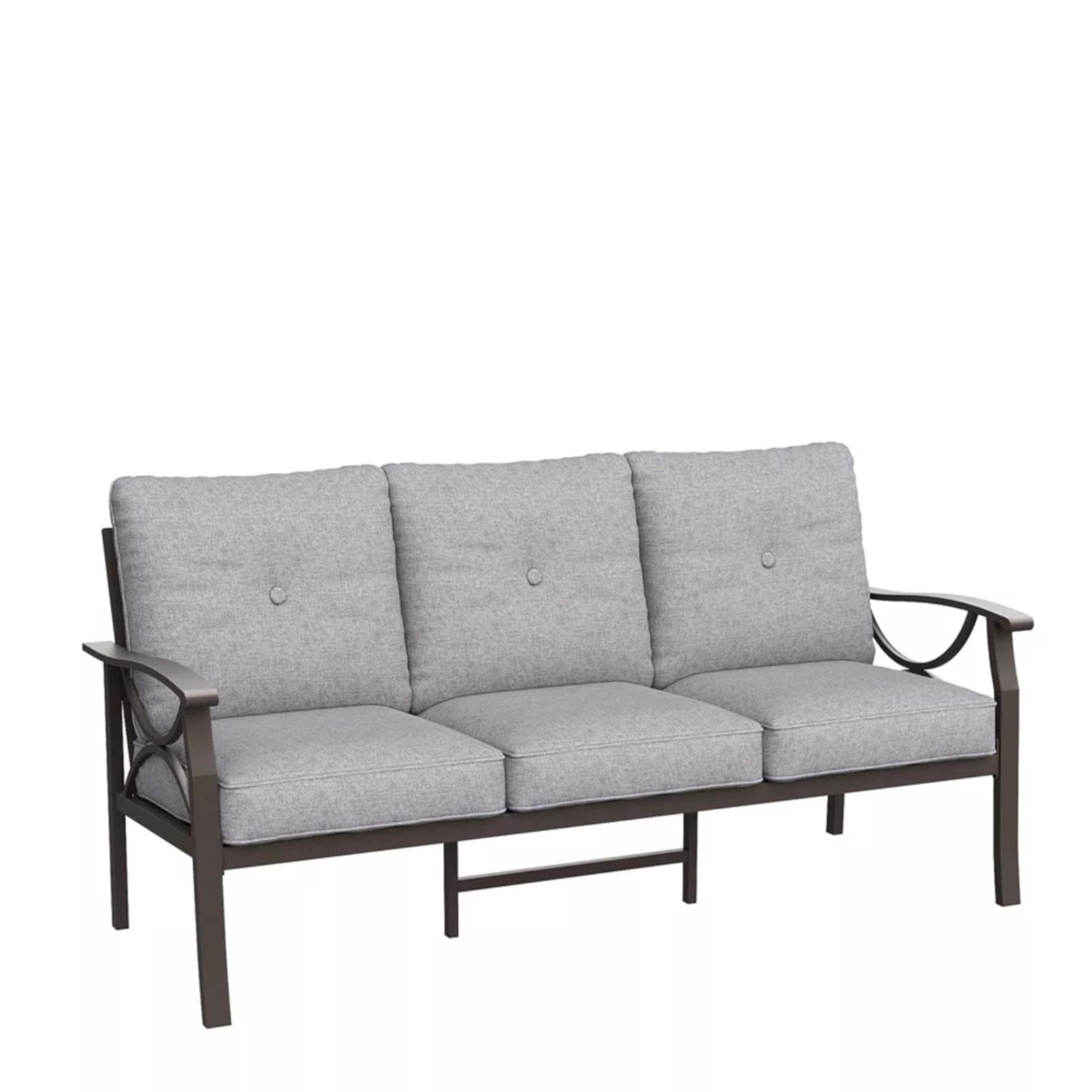 All-Weather 3 Seat Patio Sofa With Cushions