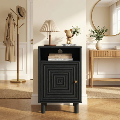 Nightstand With Charging Station &amp; Storage